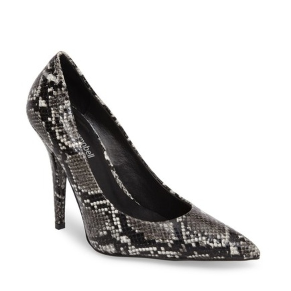 Jeffrey Campbell Shoes - Jeffrey Campbell Ikon Snakeskin Pumps